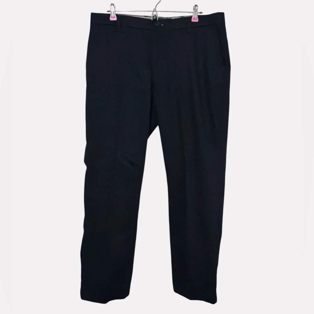 Dockers Classic Fit Signature Khaki Lux Cotton Stretch Pants Navy Size 48x32